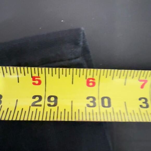 Cos Linen Pants Cuffed Drawstring Loose Fit Ankle In Washed Out Black Size 8 - Picture 8 of 9